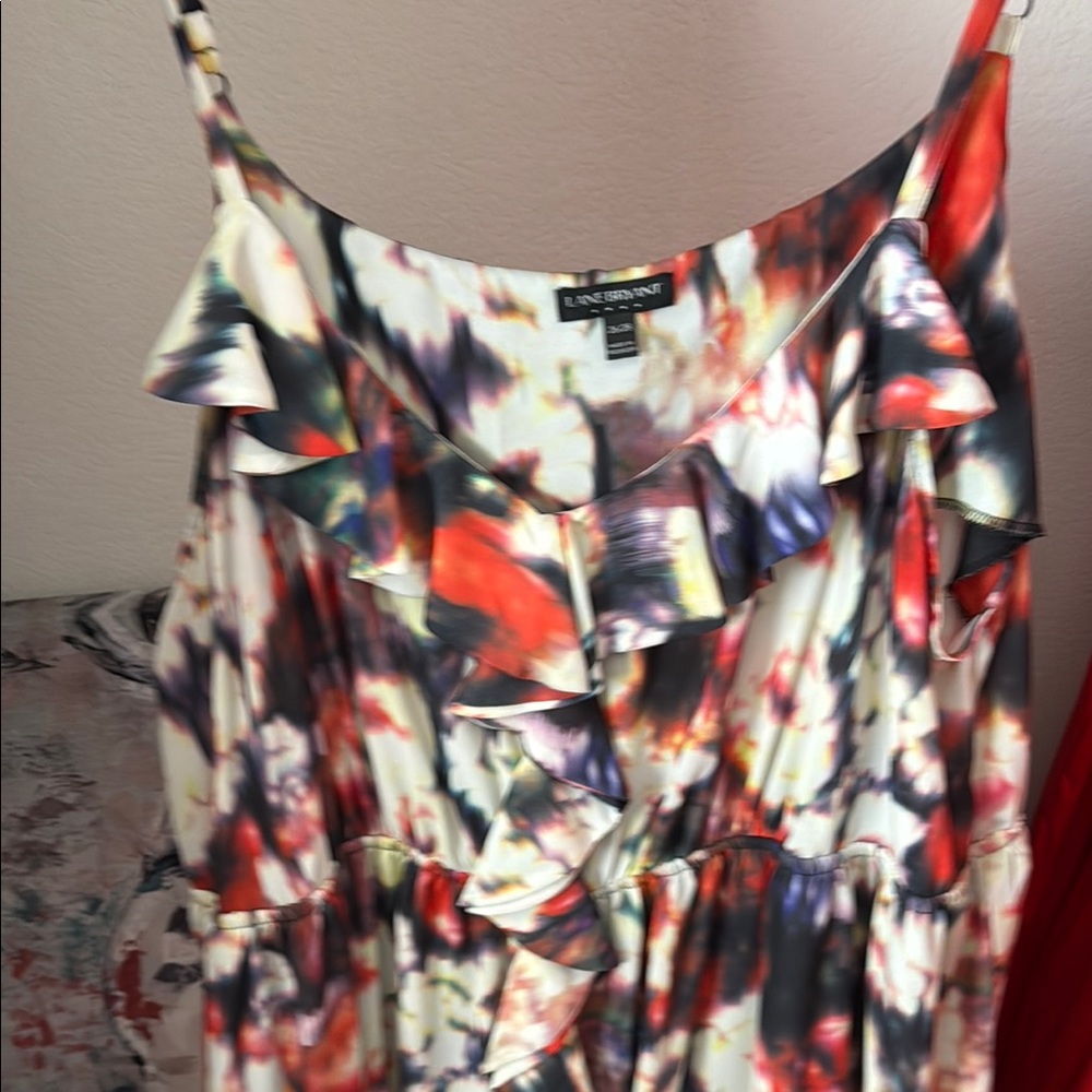 Lane Bryant Multicolor Abstract Blouse